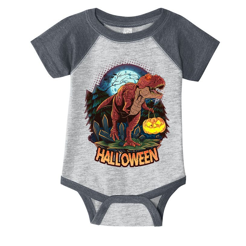 Cool Creepy Trex Dinosaur Halloween Infant Baby Jersey Bodysuit