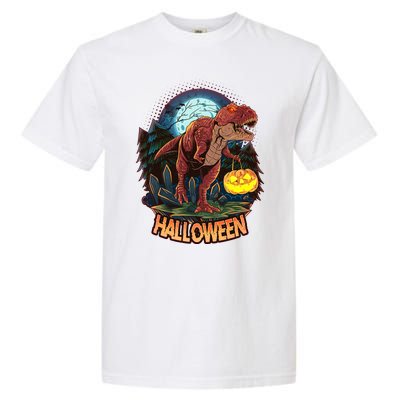 Cool Creepy Trex Dinosaur Halloween Garment-Dyed Heavyweight T-Shirt