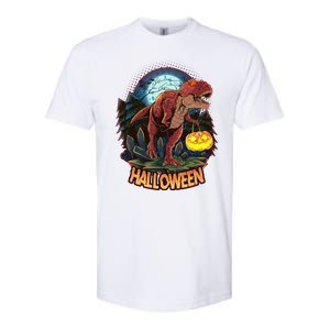 Cool Creepy Trex Dinosaur Halloween Softstyle CVC T-Shirt