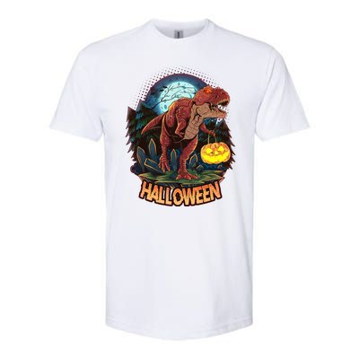 Cool Creepy Trex Dinosaur Halloween Softstyle CVC T-Shirt