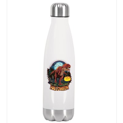 Cool Creepy Trex Dinosaur Halloween Stainless Steel Insulated Water Bottle