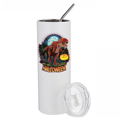 Cool Creepy Trex Dinosaur Halloween Stainless Steel Tumbler