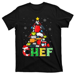 Chef Christmas Tree Funny Matching T-Shirt