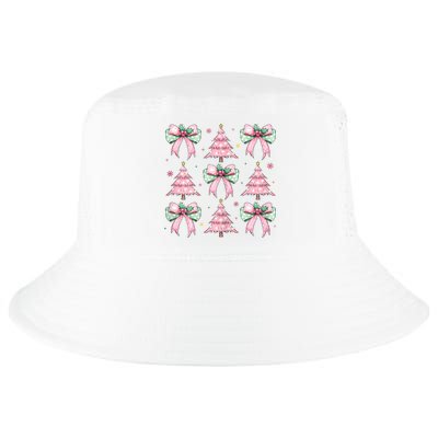 Coquette Christmas Trees And Bows Womans Cool Comfort Performance Bucket Hat