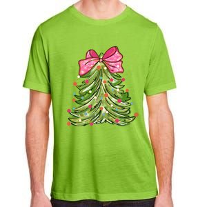 Coquette Christmas Tree Cute Happy Holidays Trendy Adult ChromaSoft Performance T-Shirt