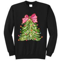 Coquette Christmas Tree Cute Happy Holidays Trendy Sweatshirt