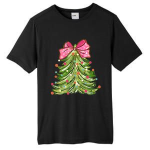 Coquette Christmas Tree Cute Happy Holidays Trendy Tall Fusion ChromaSoft Performance T-Shirt