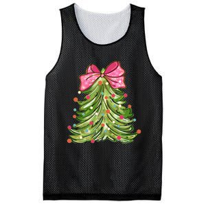 Coquette Christmas Tree Cute Happy Holidays Trendy Mesh Reversible Basketball Jersey Tank