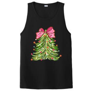 Coquette Christmas Tree Cute Happy Holidays Trendy PosiCharge Competitor Tank