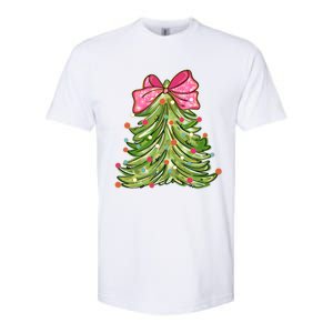 Coquette Christmas Tree Cute Happy Holidays Trendy Softstyle CVC T-Shirt