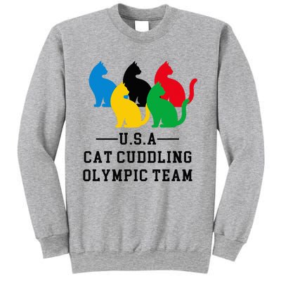 Cat Cuddling Team Sweatshirt