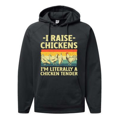 Cool Chicken Tender Art For Women Poultry Chicken Performance Fleece Hoodie