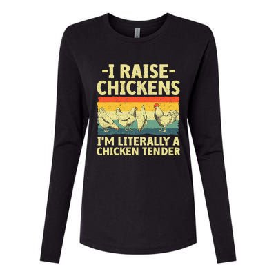 Cool Chicken Tender Art For Women Poultry Chicken Womens Cotton Relaxed Long Sleeve T-Shirt