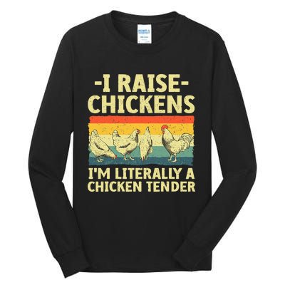 Cool Chicken Tender Art For Women Poultry Chicken Tall Long Sleeve T-Shirt