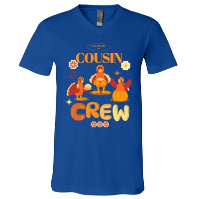 Cousin Crew Turkeys: Thanksgiving Matching For The Family Gift V-Neck T-Shirt