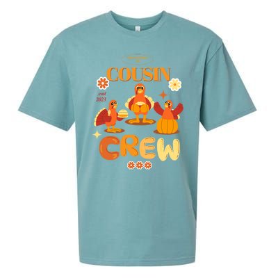 Cousin Crew Turkeys: Thanksgiving Matching For The Family Gift Sueded Cloud Jersey T-Shirt