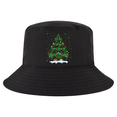 Cannabis Christmas Tree Xmas Funny Smoking Weed Marijuana Cool Comfort Performance Bucket Hat