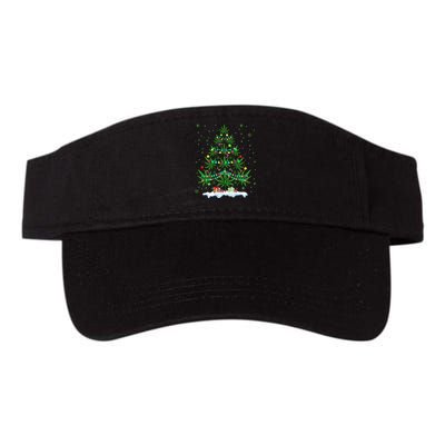 Cannabis Christmas Tree Xmas Funny Smoking Weed Marijuana Valucap Bio-Washed Visor