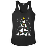 Cats Christmas Tree Cute Cat Lover Xmas Winter Ladies PosiCharge Competitor Racerback Tank