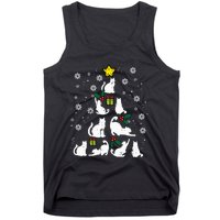 Cats Christmas Tree Cute Cat Lover Xmas Winter Tank Top