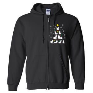 Cats Christmas Tree Cute Cat Lover Xmas Winter Full Zip Hoodie