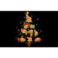 Capybara Christmas Tree Merry Christmas Animal Zookeeper Bumper Sticker