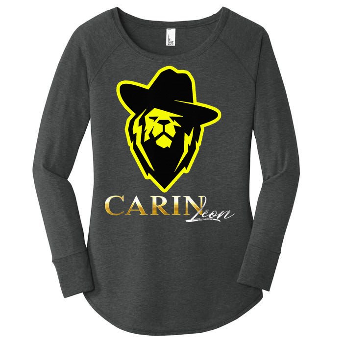 Carin Corridos Tumbados Belicos Leon Cantante Music Mexico Women's Perfect Tri Tunic Long Sleeve Shirt