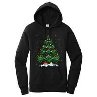 Cannabis Christmas Tree Xmas Funny Smoking Weed Marijuana Women's Pullover Hoodie