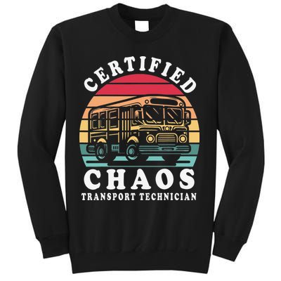 Certified Chaos Transport Technician Funny Driver School Sweatshirt