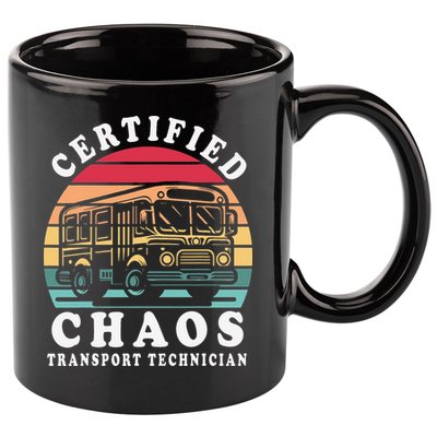 Certified Chaos Transport Technician Funny Driver School 11oz C Handle Ceramic Mug
