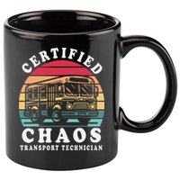 Certified Chaos Transport Technician Funny Driver School 11oz C Handle Ceramic Mug