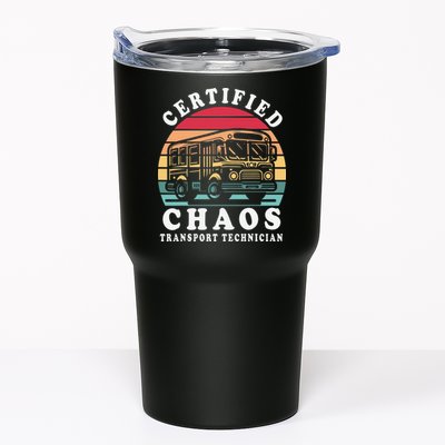 Certified Chaos Transport Technician Funny Driver School Tumbler