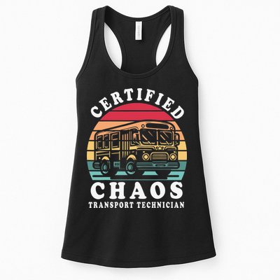 Certified Chaos Transport Technician Funny Driver School Womens Tank Top