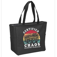 Certified Chaos Transport Technician Funny Driver School Zip Tote Bag