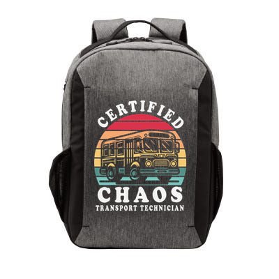 Certified Chaos Transport Technician Funny Driver School Vector Backpack