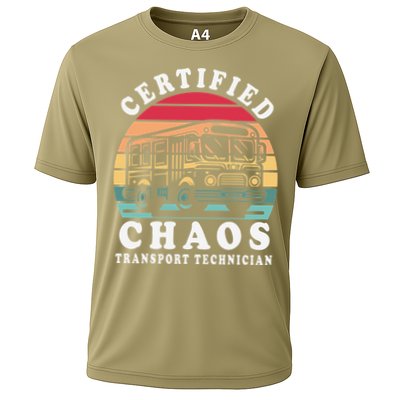 Certified Chaos Transport Technician Funny Driver School Cooling Performance Crew T-Shirt