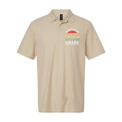 Certified Chaos Transport Technician Funny Driver School Polo