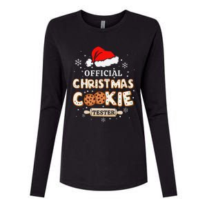 Christmas Cookie Tester Taster Baking Crew Gift Womens Cotton Relaxed Long Sleeve T-Shirt