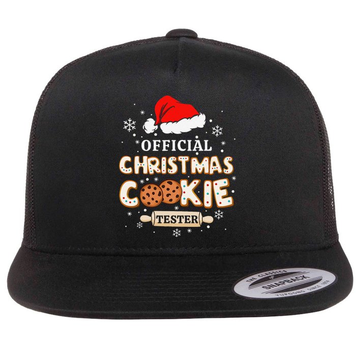 Christmas Cookie Tester Taster Baking Crew Gift Flat Bill Trucker Hat