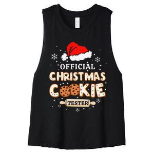 Christmas Cookie Tester Taster Baking Crew Gift Women's Racerback Cropped Tank