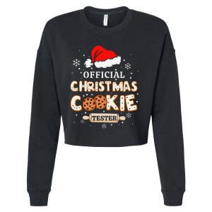 Christmas Cookie Tester Taster Baking Crew Gift Cropped Pullover Crew