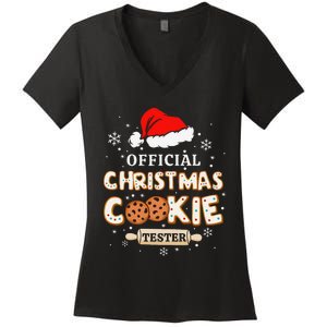 Christmas Cookie Tester Taster Baking Crew Gift Women's V-Neck T-Shirt