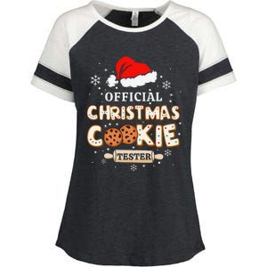 Christmas Cookie Tester Taster Baking Crew Gift Enza Ladies Jersey Colorblock Tee