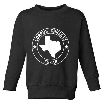 Corpus Christi Texas Lone Star State Gulf Of Mexico Beach Toddler Sweatshirt