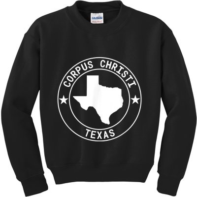 Corpus Christi Texas Lone Star State Gulf Of Mexico Beach Kids Sweatshirt