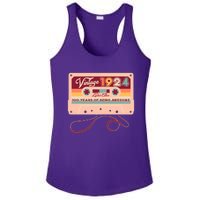 Cute Cassette Tape Limited Edition Vintage 1924 100 Years Of Being Awesome Ladies PosiCharge Competitor Racerback Tank