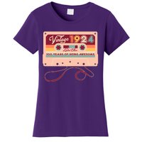 Cute Cassette Tape Limited Edition Vintage 1924 100 Years Of Being Awesome Women's T-Shirt