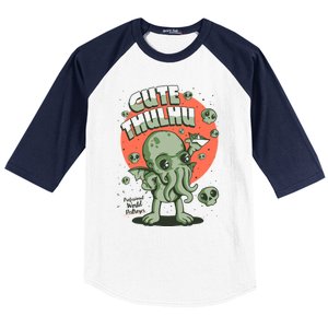 Cutethulhu! Baseball Sleeve Shirt