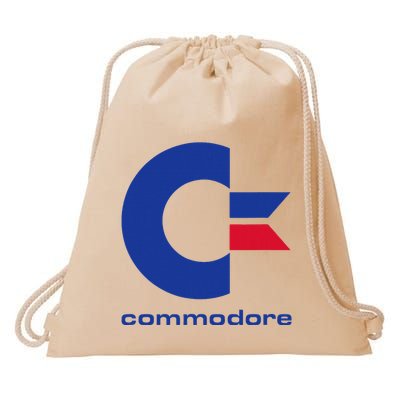 Commodore C64 Uppercase Letter Blue Red & Commodore Drawstring Bag