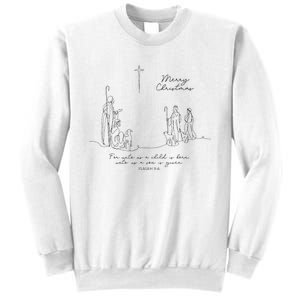 Christmas Christian Unto You Is Born A Savior Sweatshirt